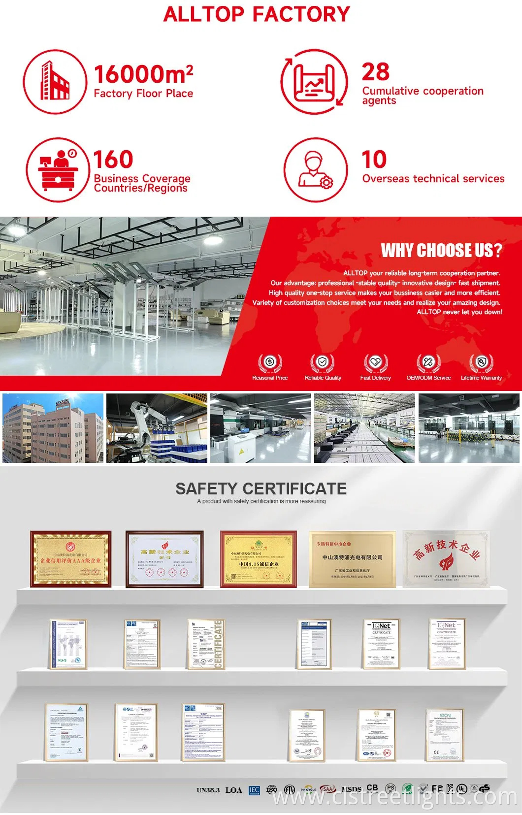 Alltop High Brightness SMD IP65 Waterproof 100W 200W Split Type Highway Road Outdoor LED Solar Street Light